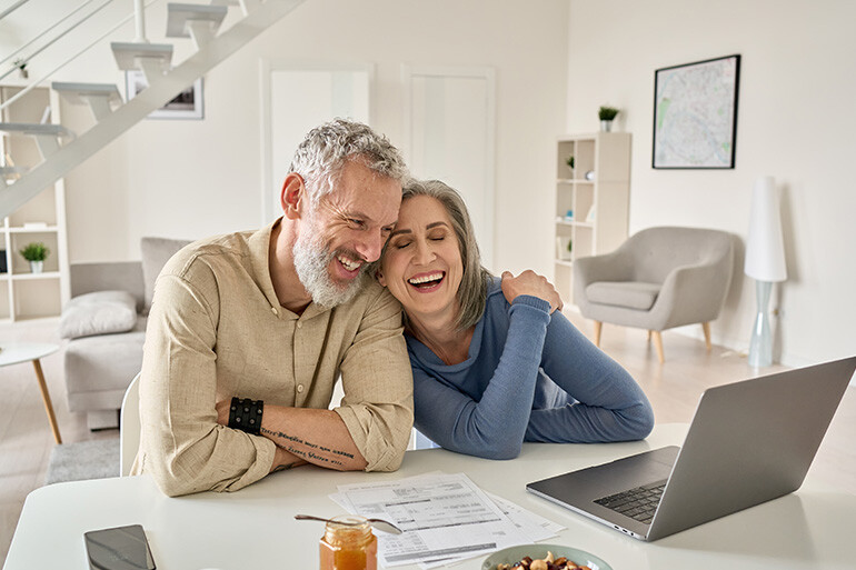 couple exploring the stages of buying a house