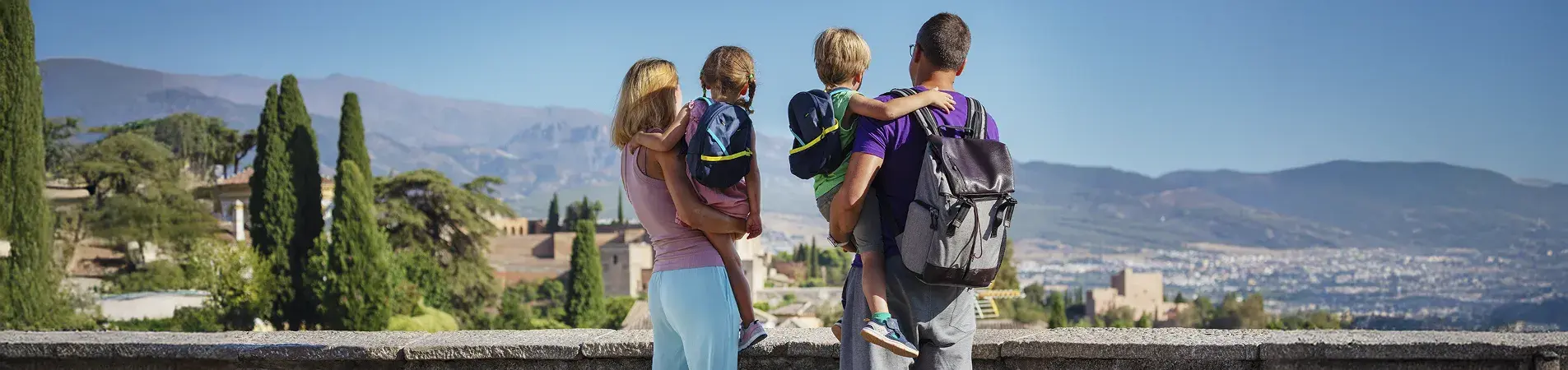 A family after moving to one of the best places to live with kids in Spain.